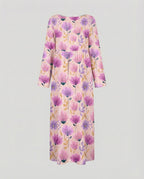 Damen Maxikleid floral mit Taschen