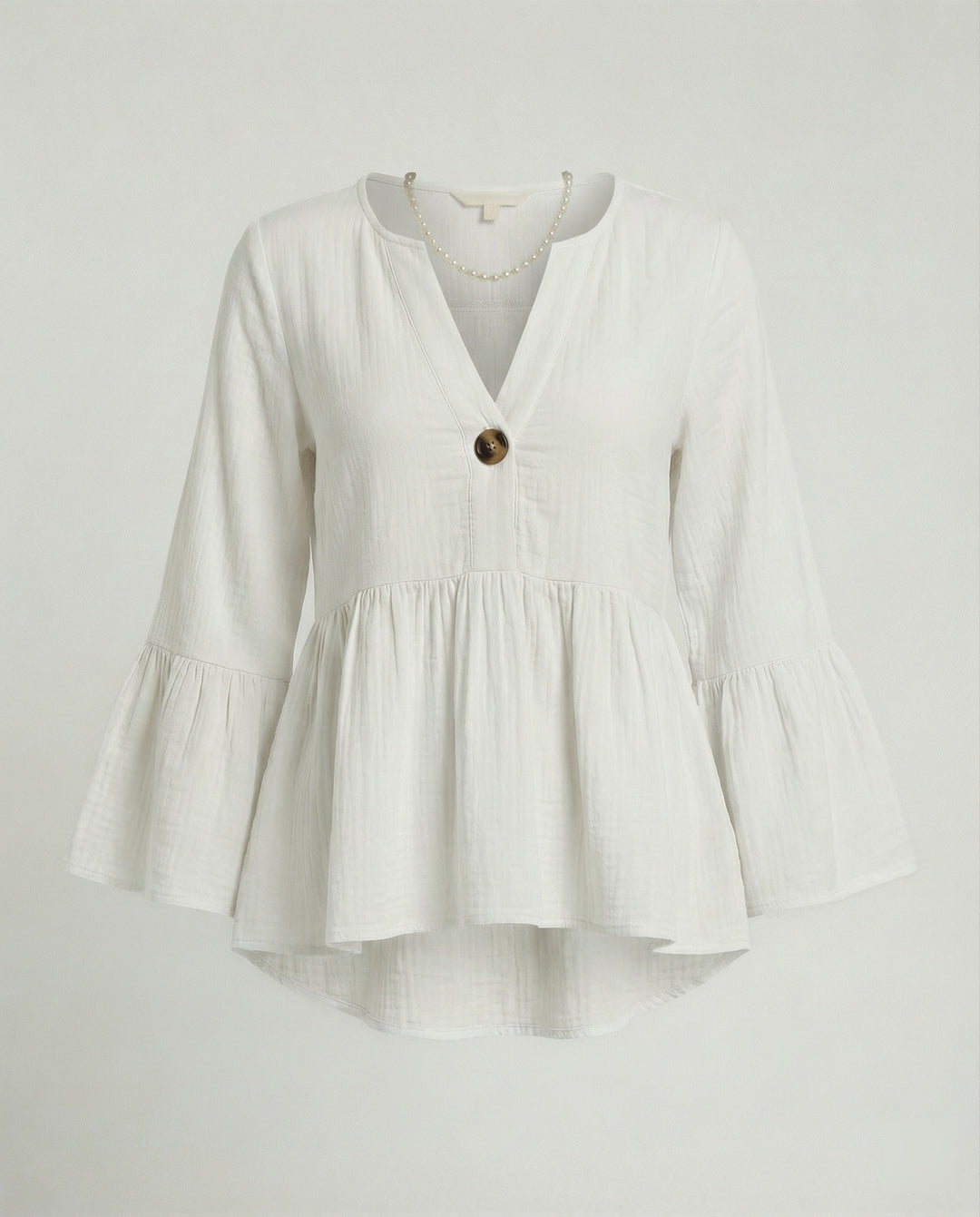 Bluse Damen Babydoll Baumwolle