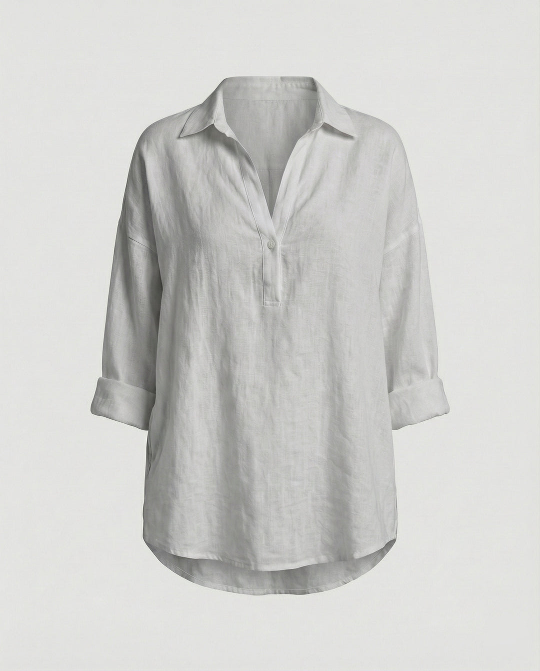 Leinenbluse Damen mit Knopfleiste