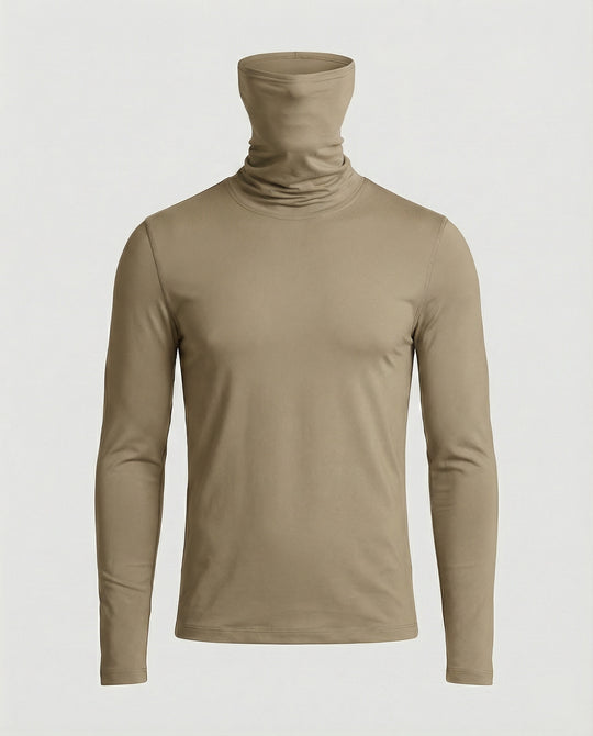 Herren Funktionsshirt mit hohem Kragen und innovativem Feuchtigkeitsmanagement R&B