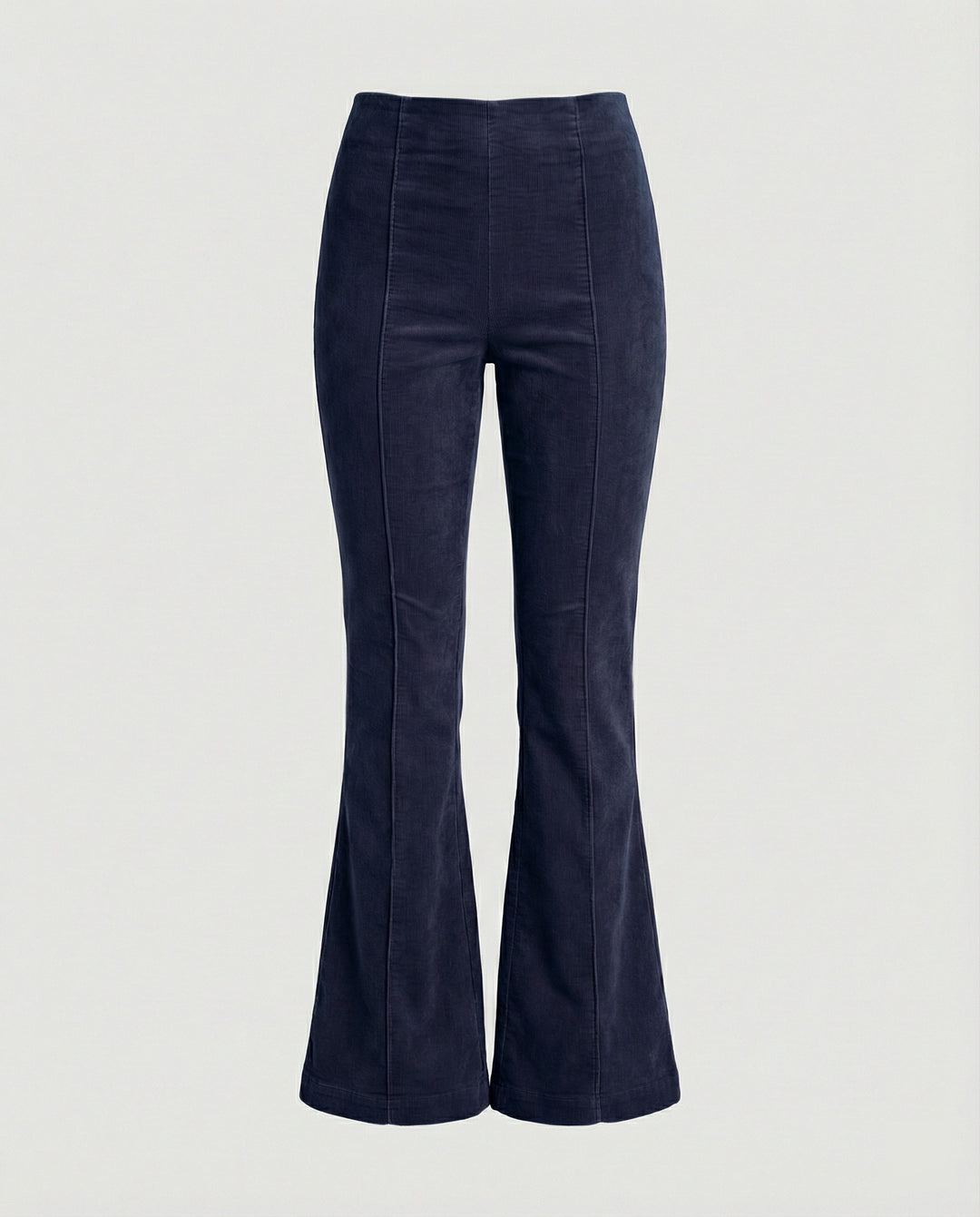 Damen Flared Cord-Hose mit hohem Bund und weichem Material R&B