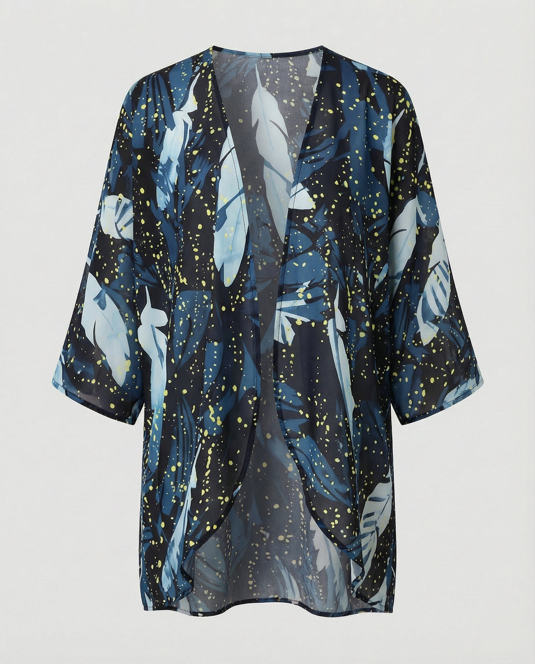 Offener Kimono Damen Floral