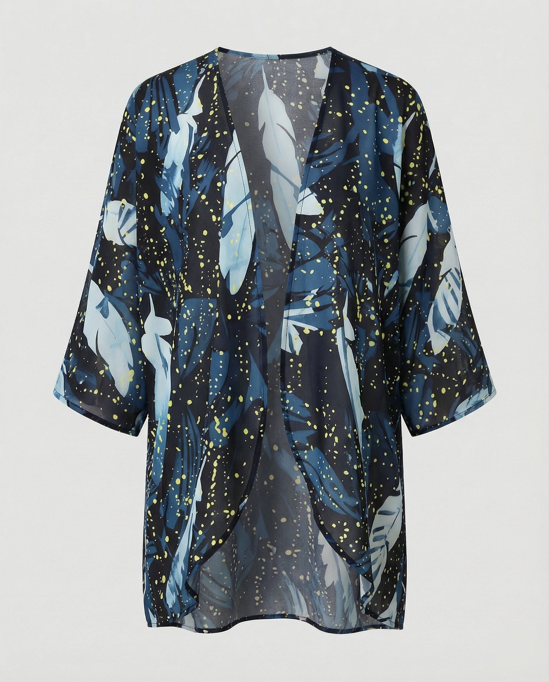 Offener Kimono Damen Floral