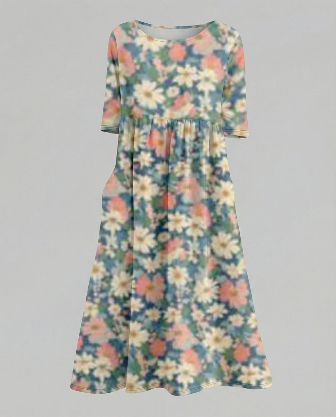 Damen Maxikleid A-Linie fließend