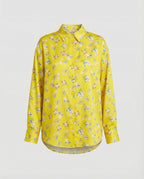 Leichte Hemdbluse Damen Aquarell Blumen