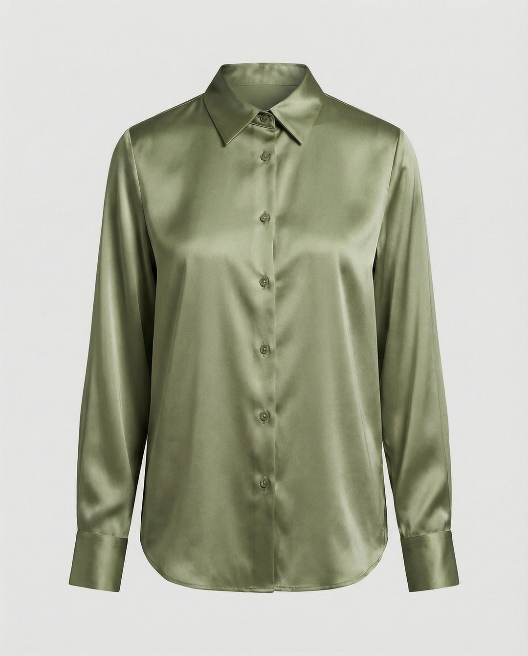 Damen Satinbluse mit lockerem Schnitt