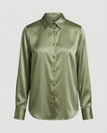 Damen Satinbluse mit lockerem Schnitt