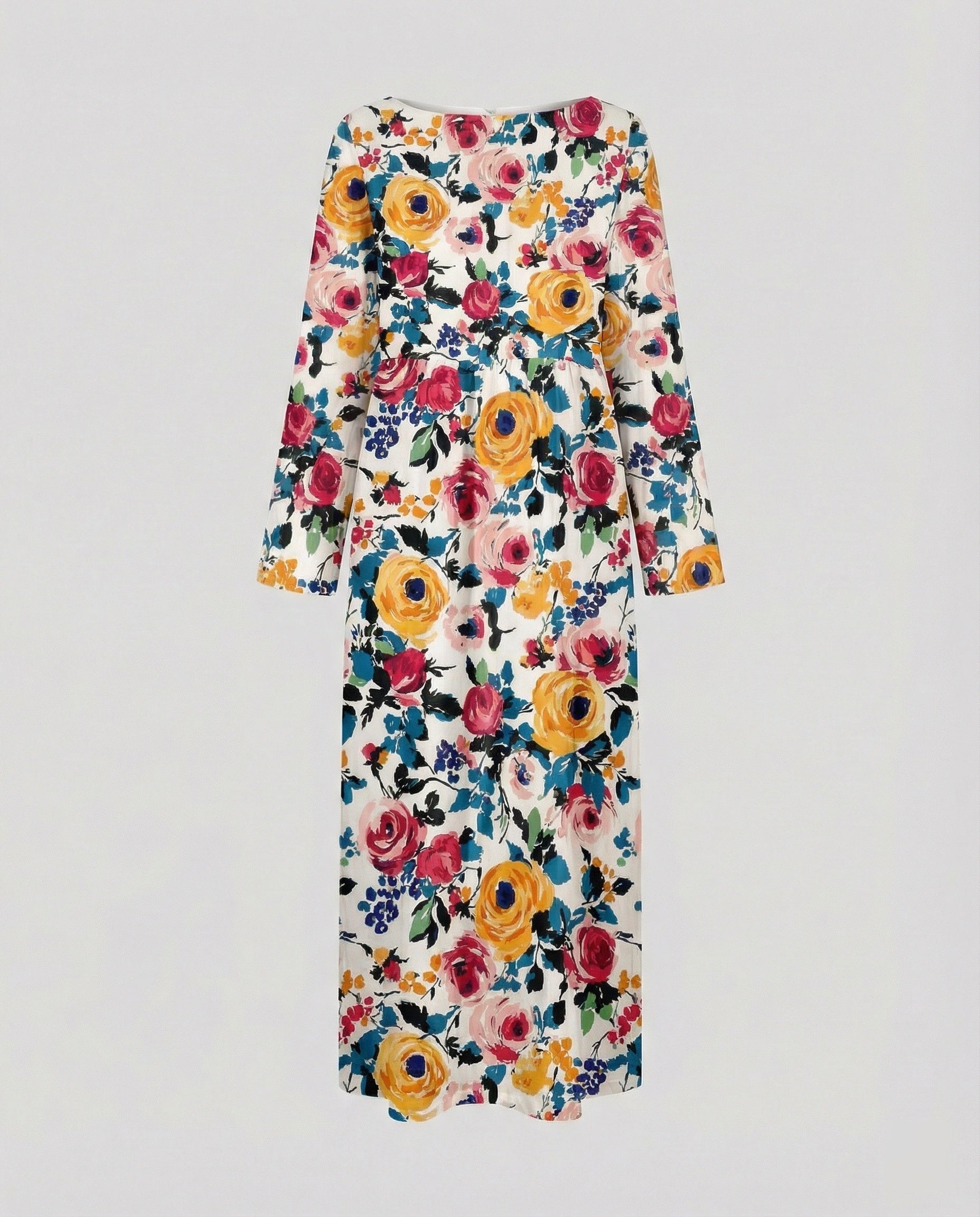 Damen Maxikleid floral mit Taschen