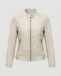 Damen Bikerjacke Lederoptik