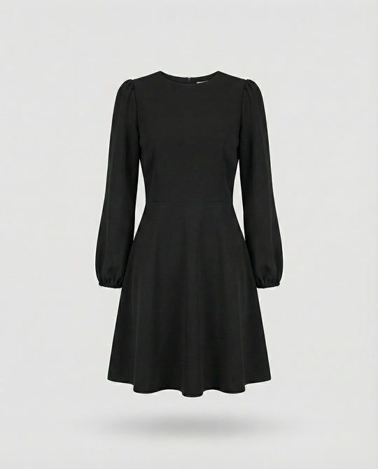 Skaterkleid Mit Ballonärmeln Damen