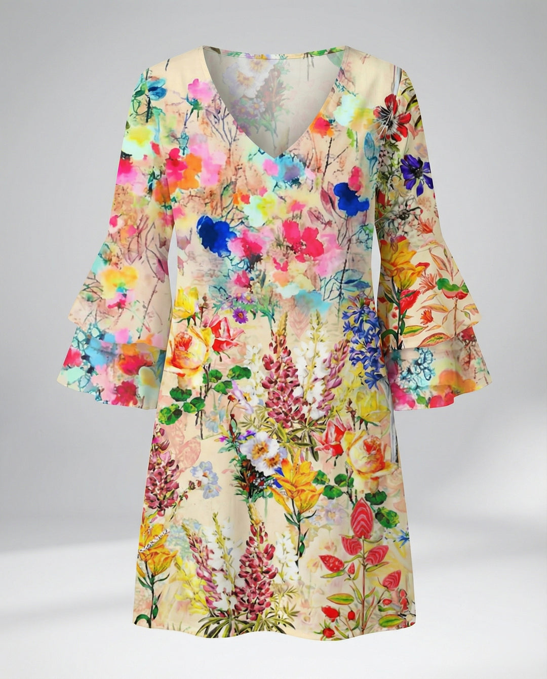 Damen Minikleid floral Sommer