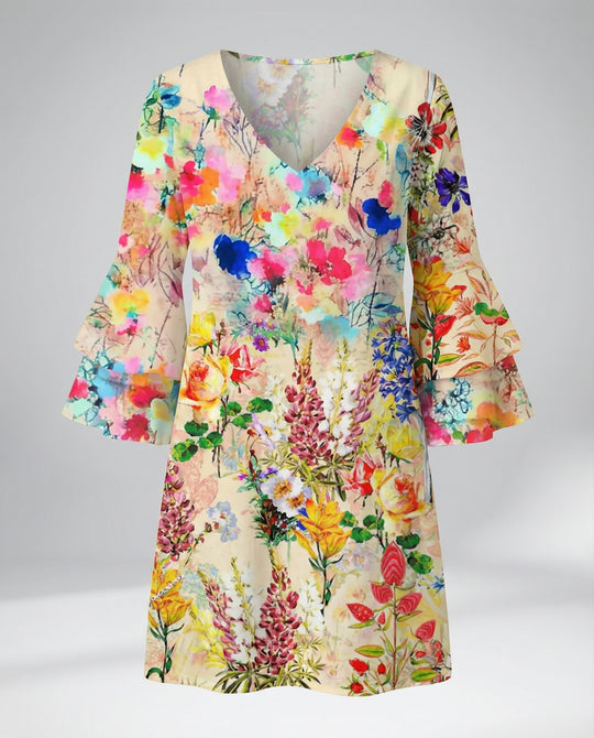 Damen Minikleid floral Sommer