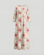 Damen Maxikleid floral mit Taschen