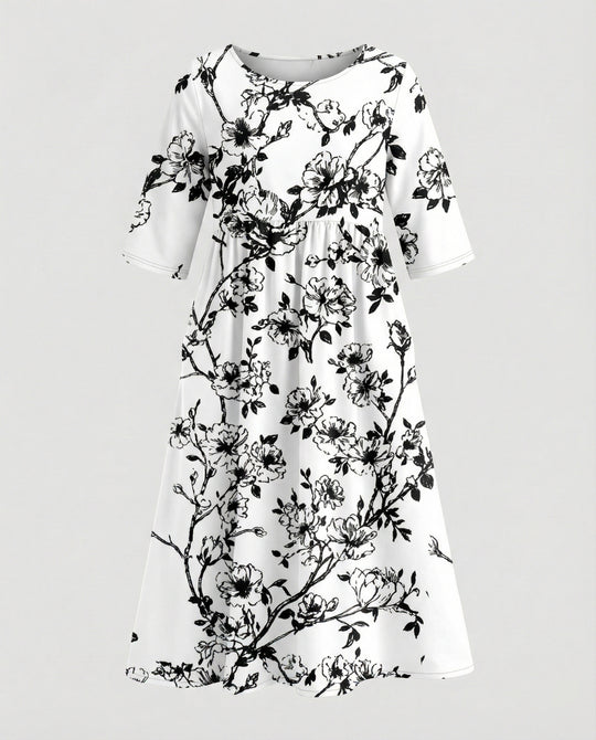 Damen Maxikleid A-Linie fließend