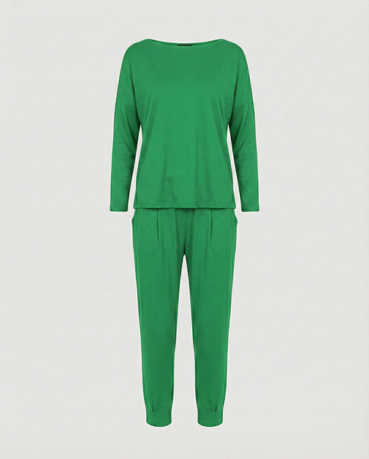 Jogginganzug Damen Lounge-Set mit weiten Ärmeln und Taschen