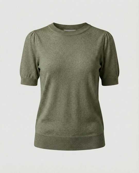 Damen Baumwollpullover mit kurzem Arm R&B