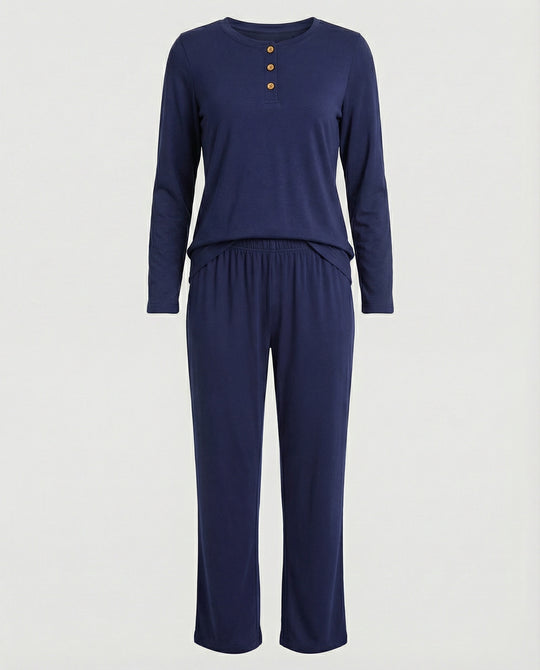 Damen Pyjama Set Damen Print