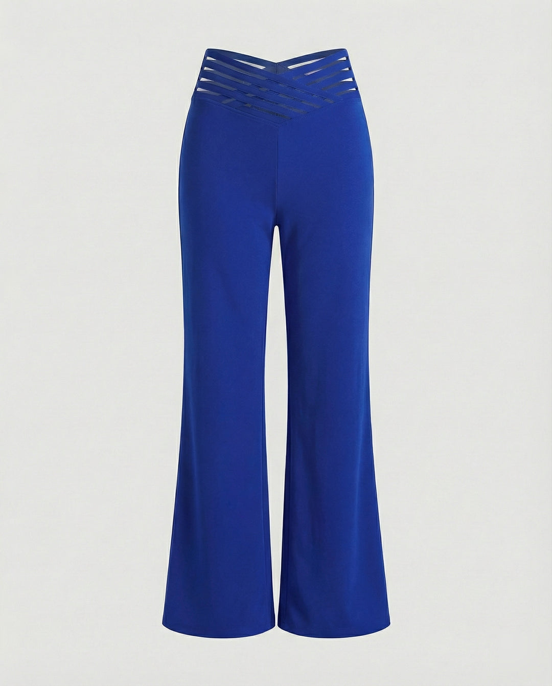 Damen Weit geschnittene Palazzo-Hose mit trendigen Cut-Outs R&B