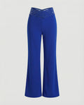Damen Weit geschnittene Palazzo-Hose mit trendigen Cut-Outs
