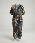 Damen Strandkleid Kimono mit Gürtel