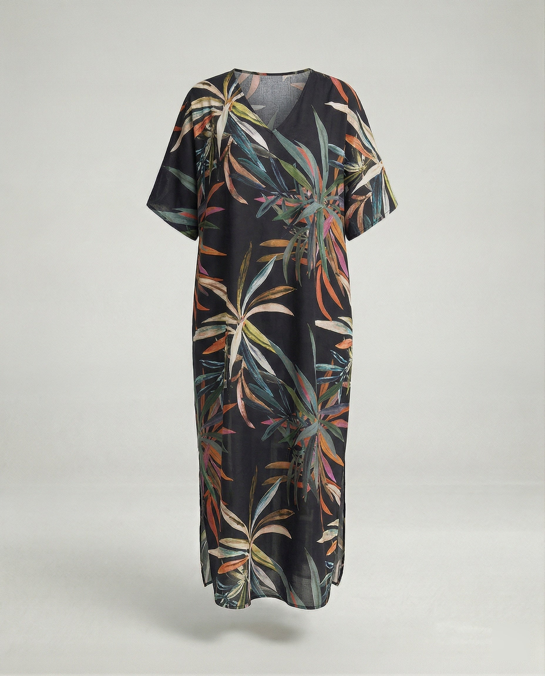 Damen Strandkleid Kimono mit Gürtel