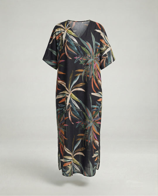 Damen Strandkleid Kimono mit Gürtel