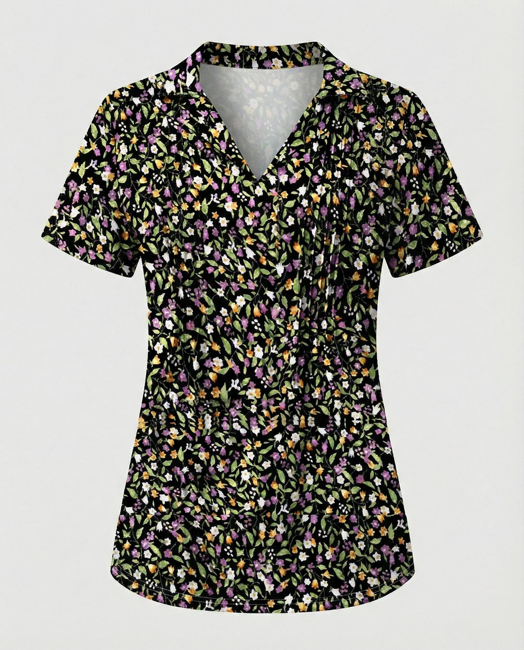Bluse Damen Kurzarm Print