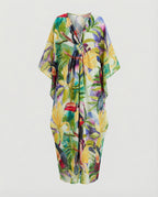 Damen Maxikleid Kaftan Sommer