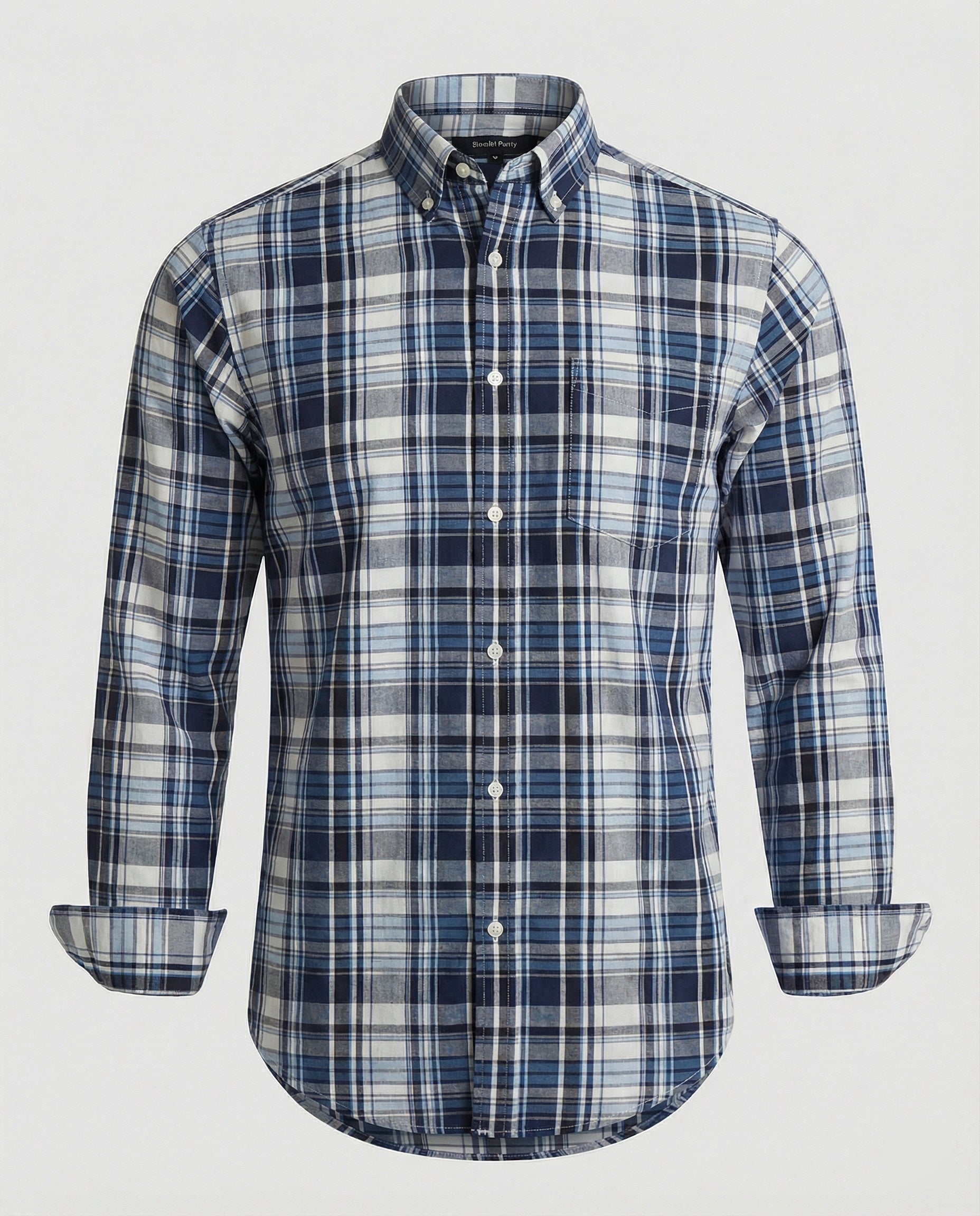 Herren Flanell Langarmhemd Kariert