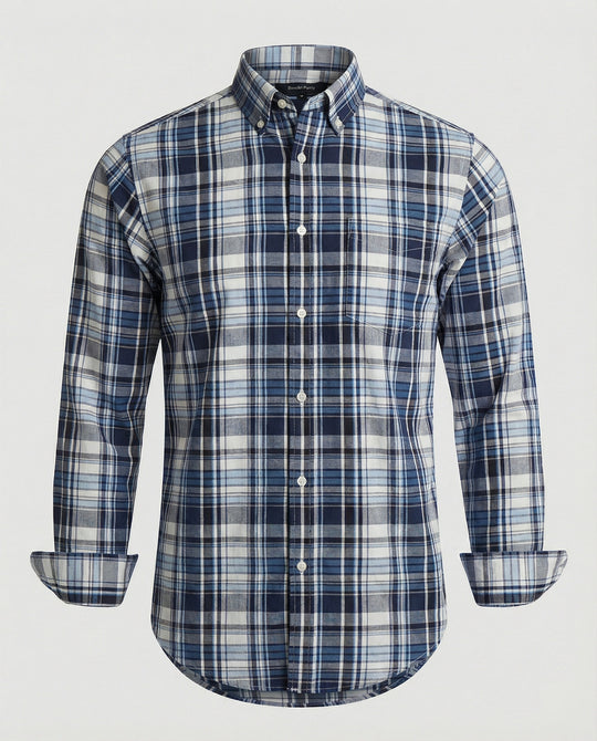 Herren Flanell Langarmhemd Kariert