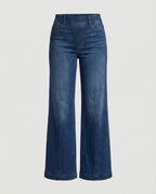 Damen Palazzo Jeans High Waist