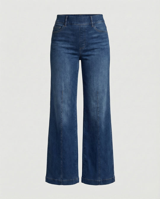 Damen Palazzo Jeans High Waist