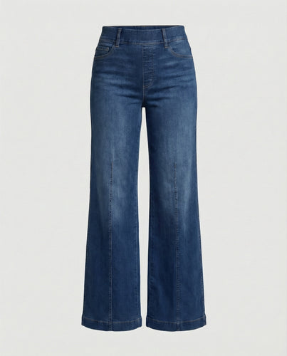 Damen Palazzo Jeans High Waist
