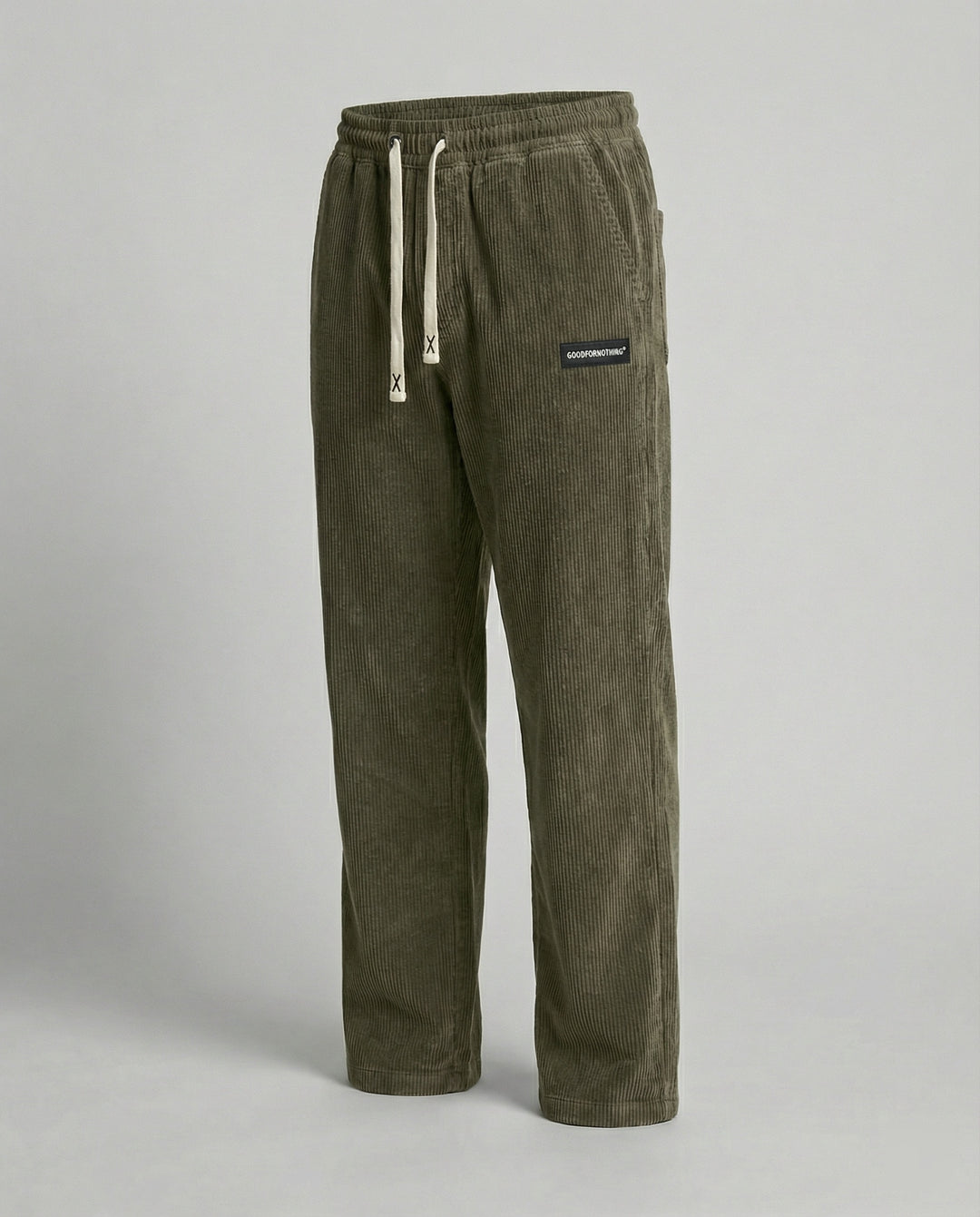 Herren Cordhose weit mit Kordelzug