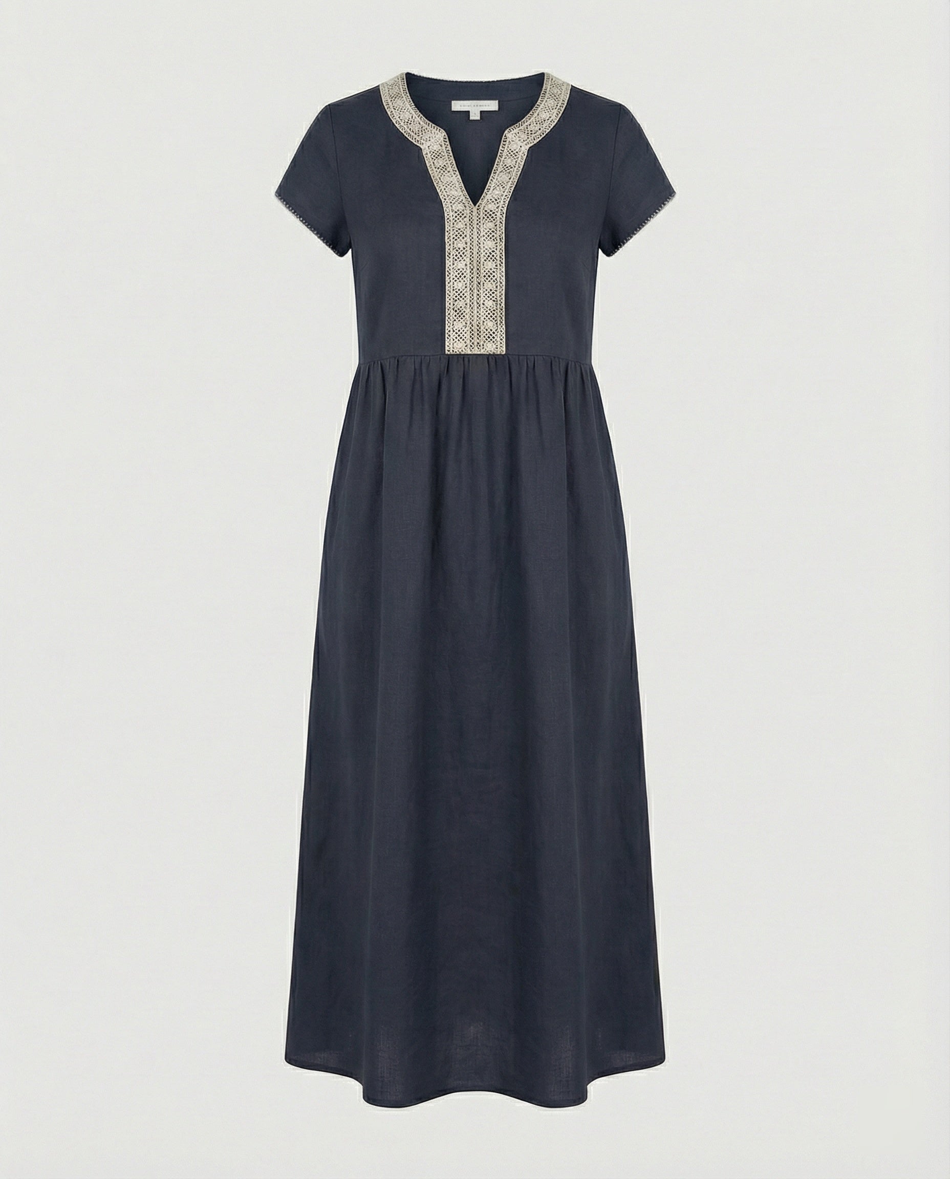 Damen Midikleid Sommer Spitze