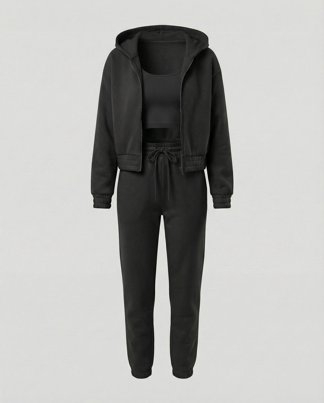 Damen Freizeit Set 3-teilig mit Hoodie und Jogginghose