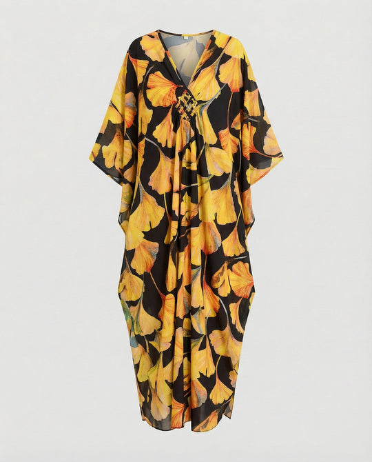 Damen Maxikleid Kaftan Sommer