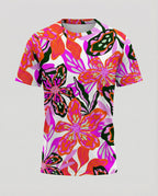 Kurzarmshirt Totenkopf Print Damen