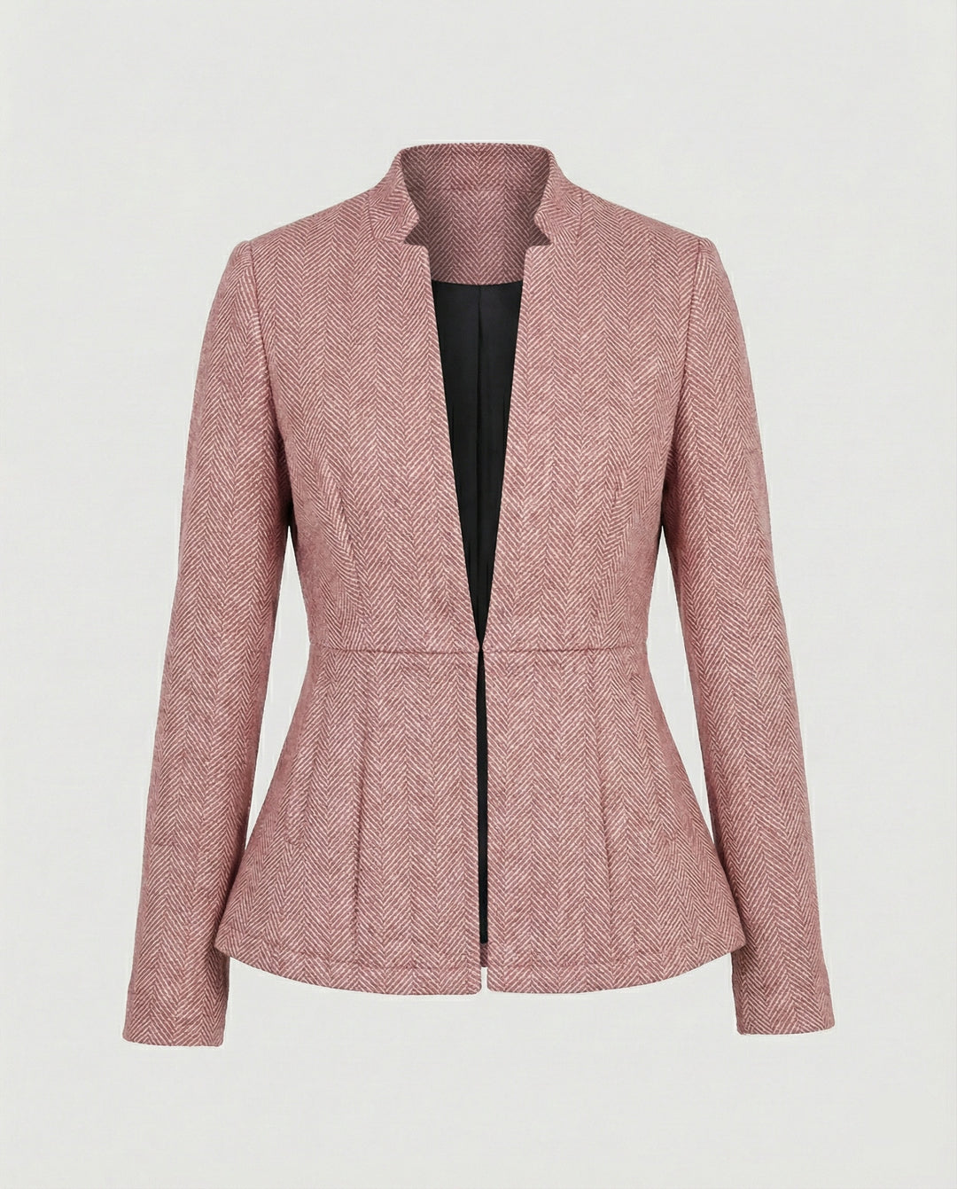 Damen Blazer ärmellos Hahnentritt