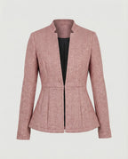Damen Blazer ärmellos Hahnentritt