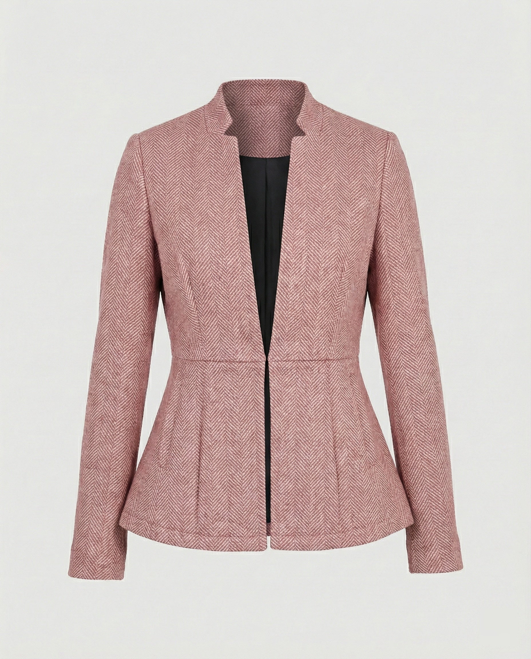 Damen Blazer ärmellos Hahnentritt