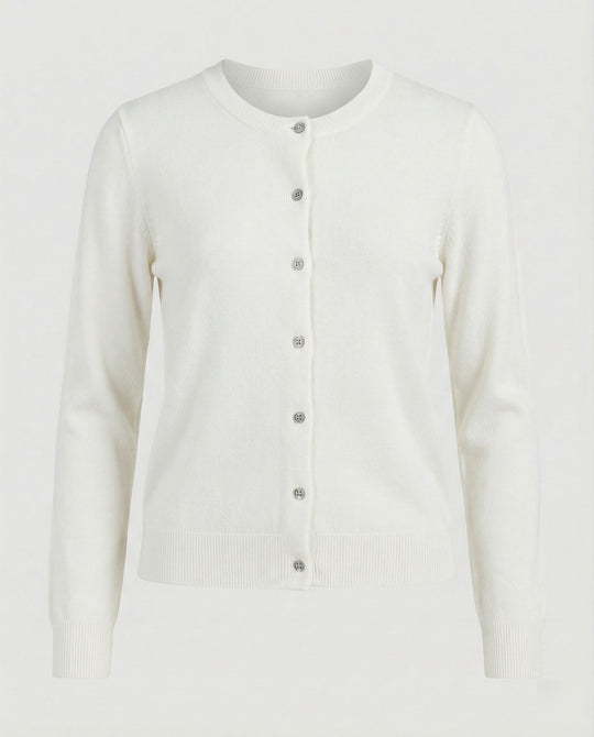 Damen Feinstrick Cardigan mit Knopfleiste und weichem Material R&B