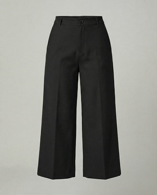 Damen Weite Stoffhose klassisch geschnitten