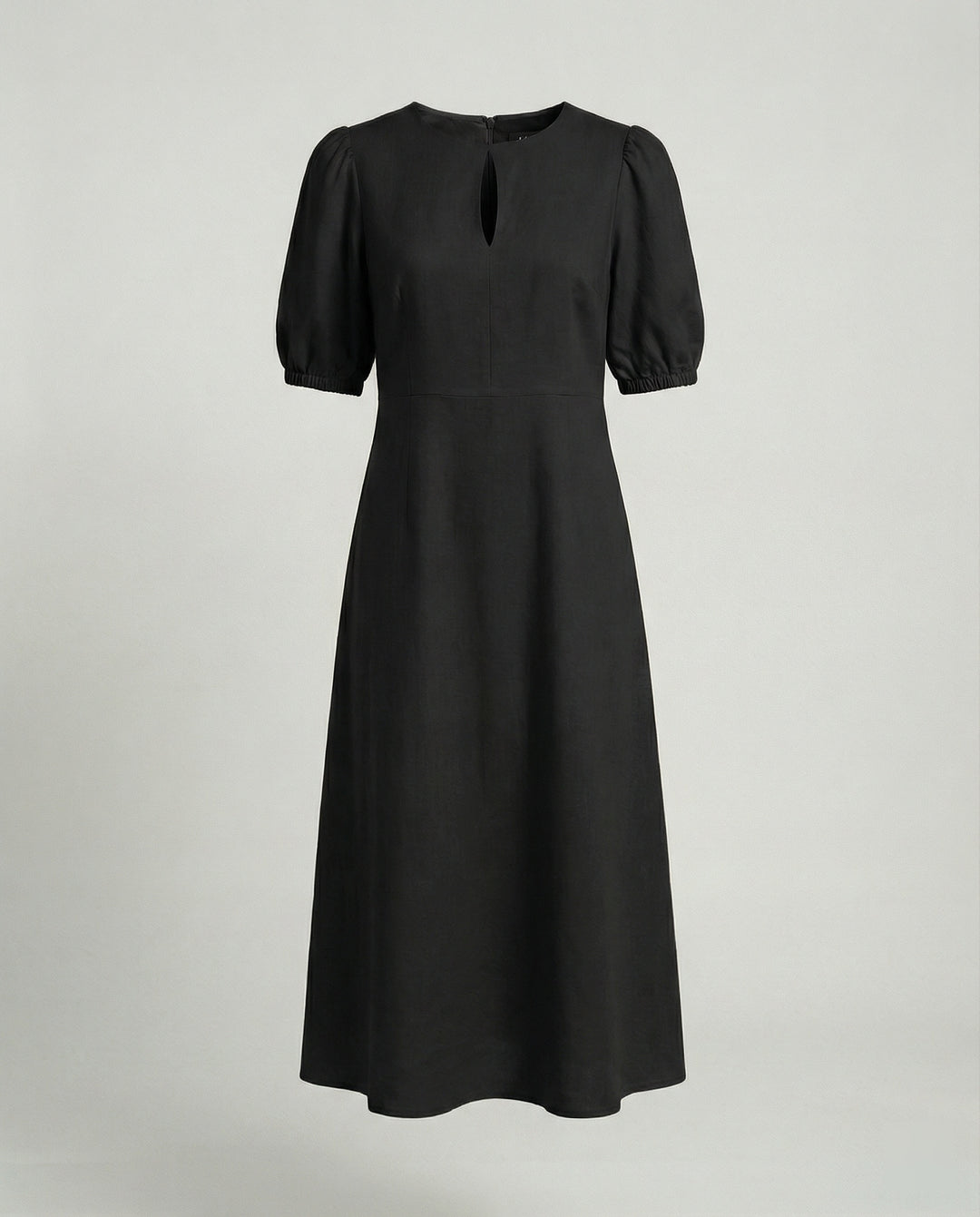 Damen Midikleid mit Ballonärmeln