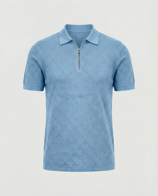 Herren Poloshirt mit Reißverschluss