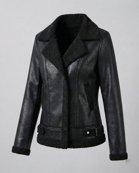 Übergangsjacke Damen Schwarz gefüttert