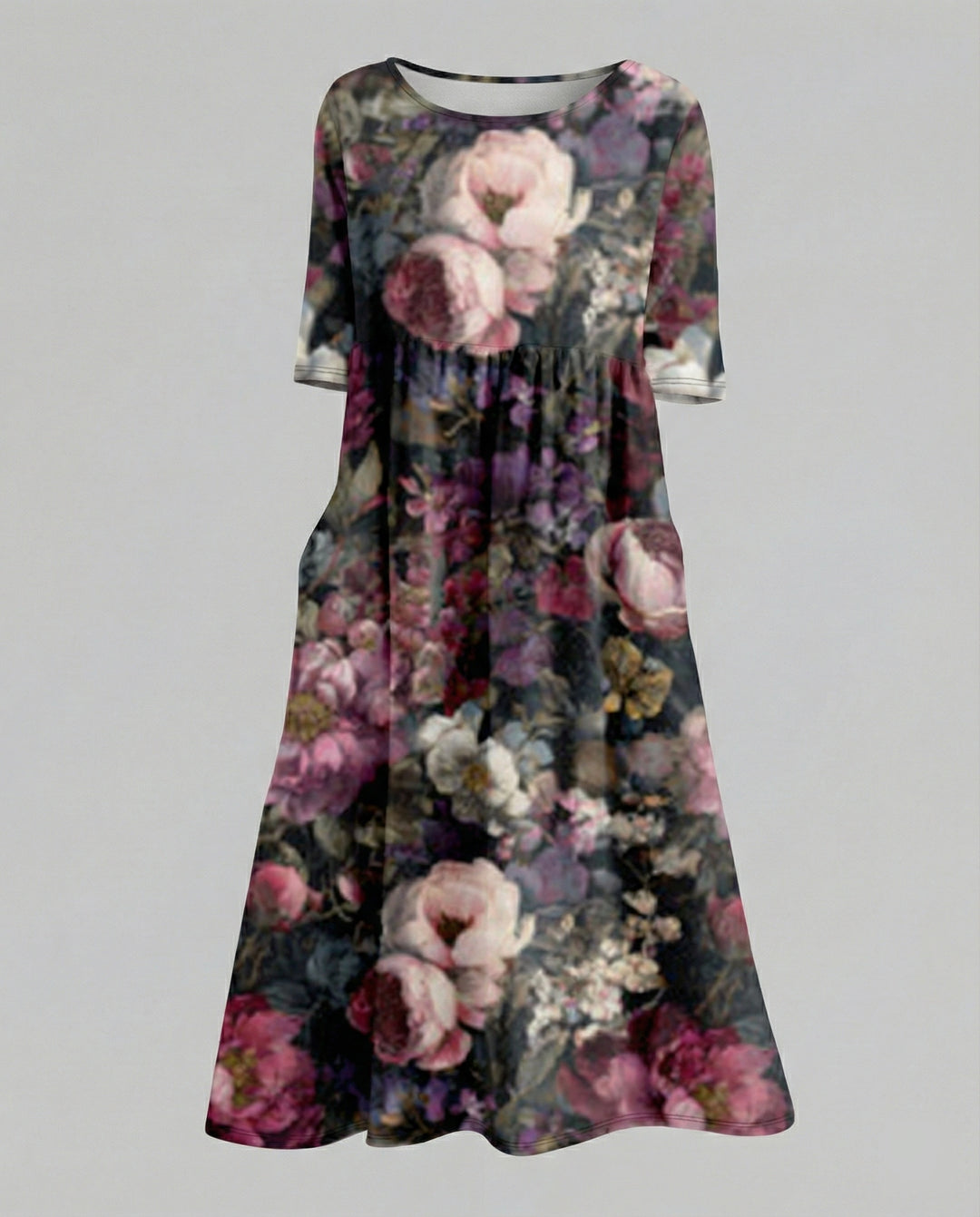 Damen Maxikleid A-Linie fließend