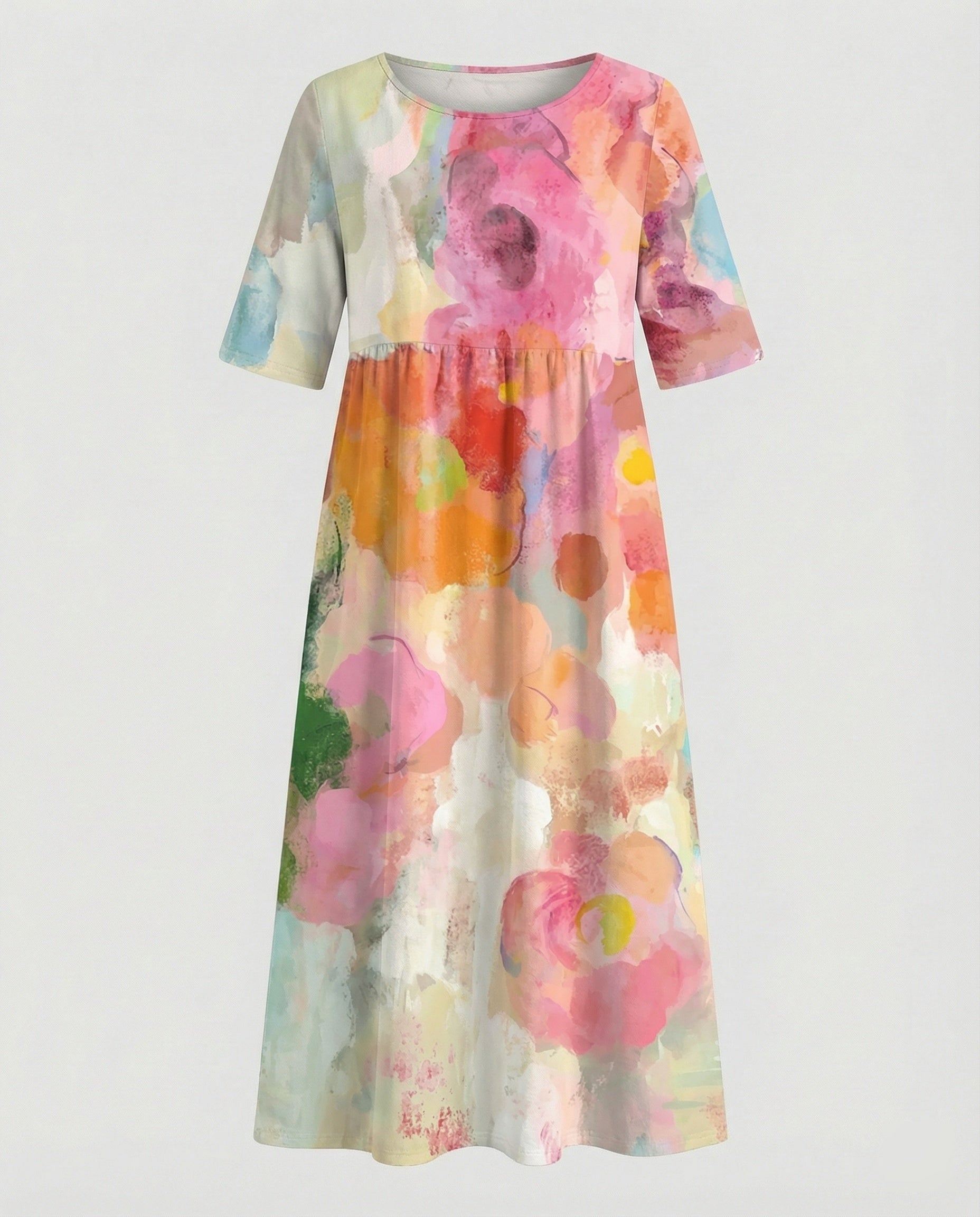 Damen Maxikleid mit Taschen luftig