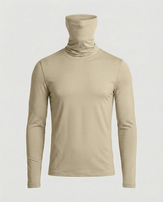 Herren Funktionsshirt mit hohem Kragen und innovativem Feuchtigkeitsmanagement R&B