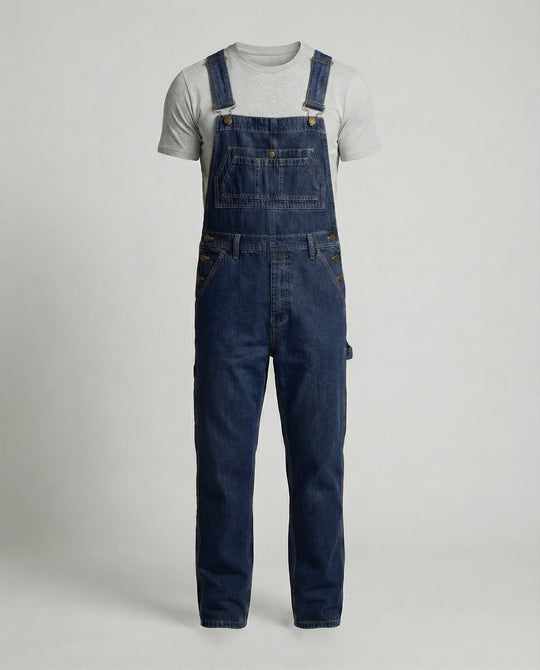 Herren Jeans Latzhose Weit